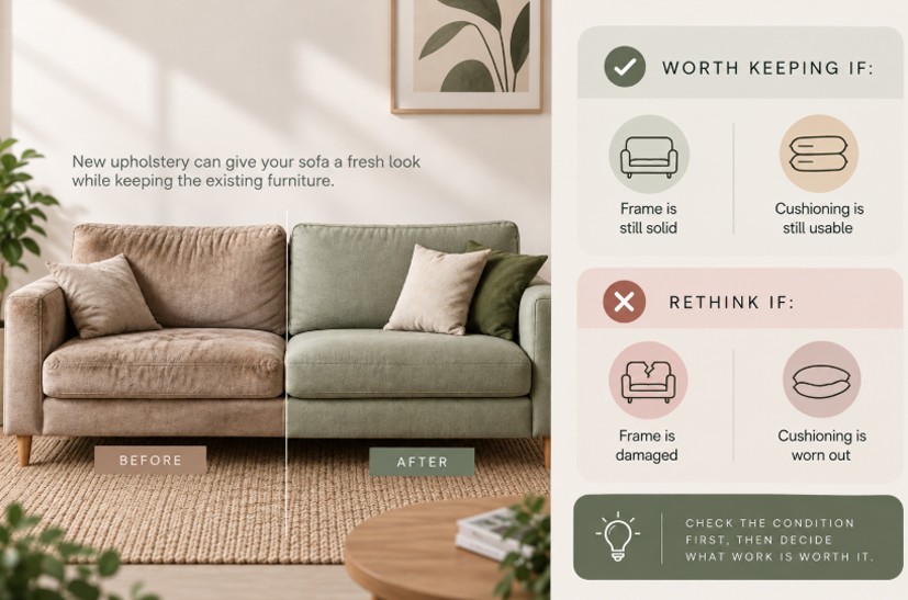 Sofa fabric repair in Singapore